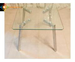 table en verre