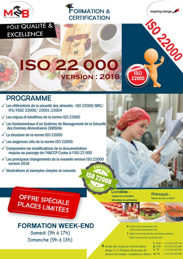 Formation ISO 22 000 version 2018 - Lecture pas à pas de la Norme