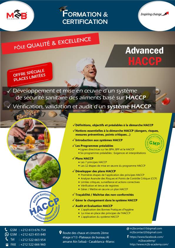 Formation Advanced HACCP