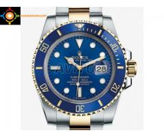 Montre Rolex Fond bleu bicolor neuve