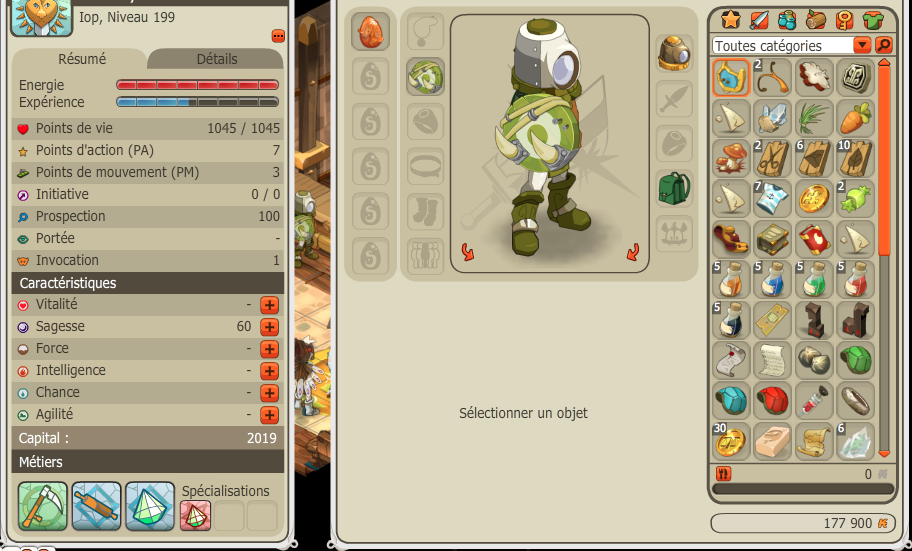 Compte Dofus Xelor 200 - Iop 199