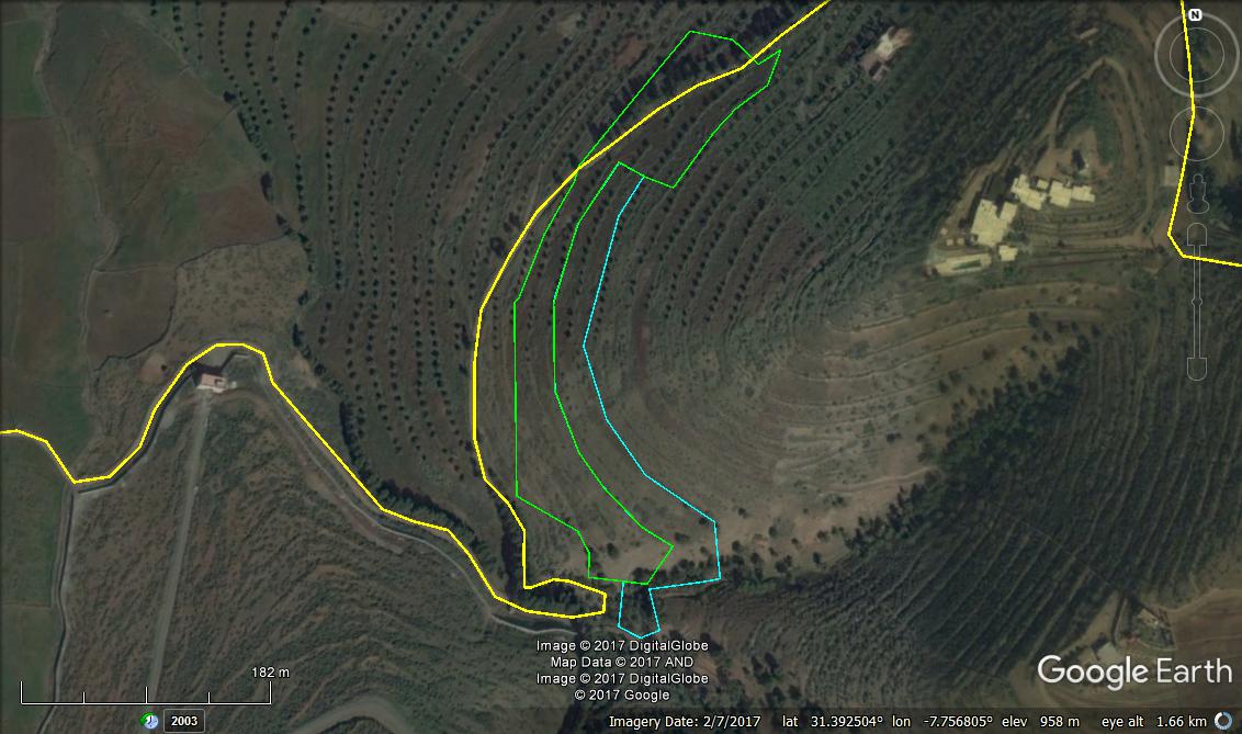 Terrains agricoles à vendre dans la zone Ourika