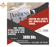 Création d'entreprise à Tanger avec domiciliation à Tanger Ma-Lex