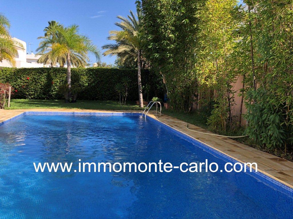 Très belle villa avec piscine à louer à Souissi Très belle villa avec piscine à louer à Souissi