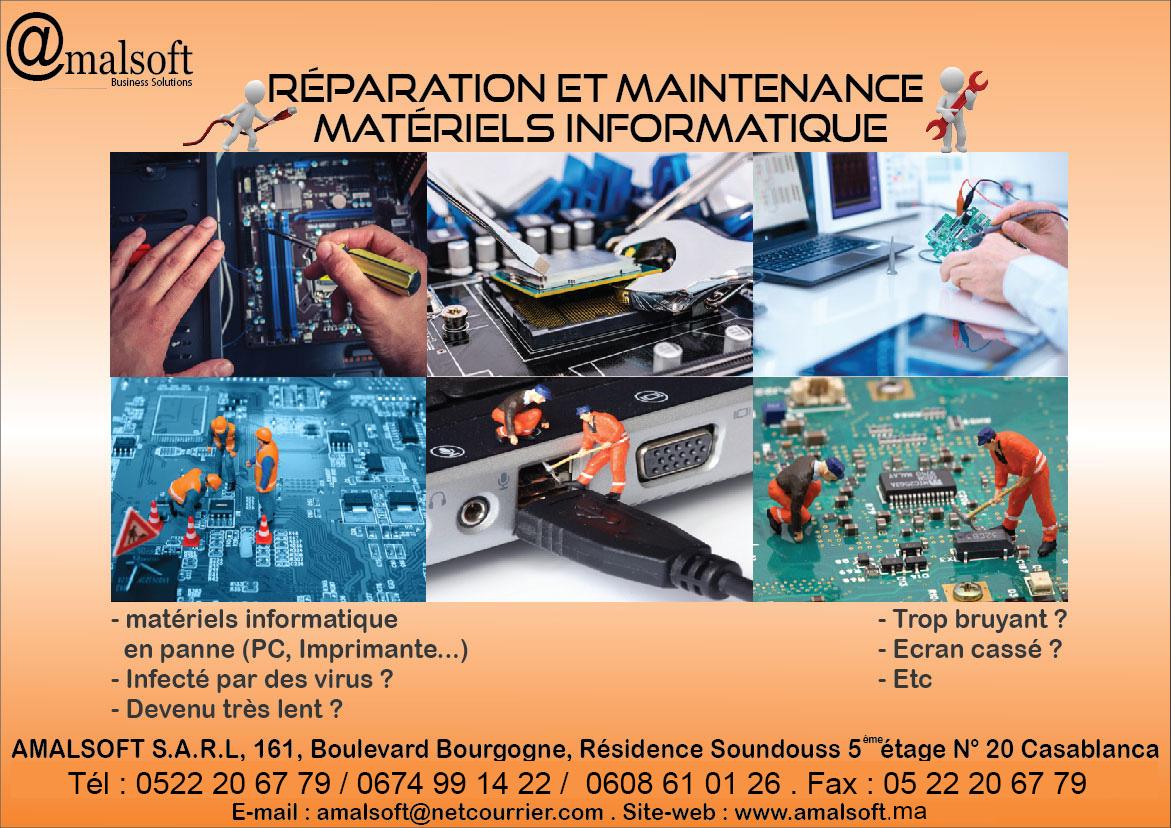 RÉPARATION ET MAINTENANCE MATÉRIELS INFORMATIQUE RÉPARATION ET MAINTENANCE MATÉRIELS INFORMATIQUE