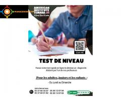 Institut Americain Temara Placement Test