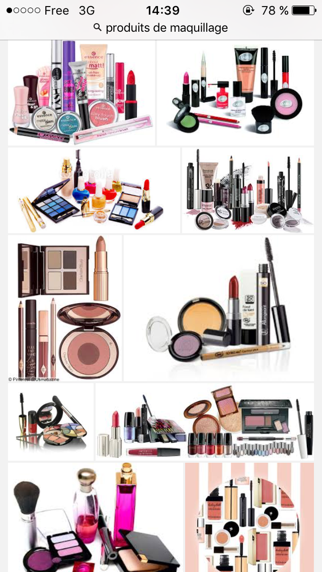 Produits maquillage Loréal et luxe.