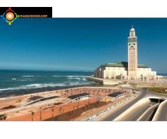 3 Terrains à vendre 5353m2, 410m2 et 100m2 à côté de la Mosquée Hassan II Casablanca