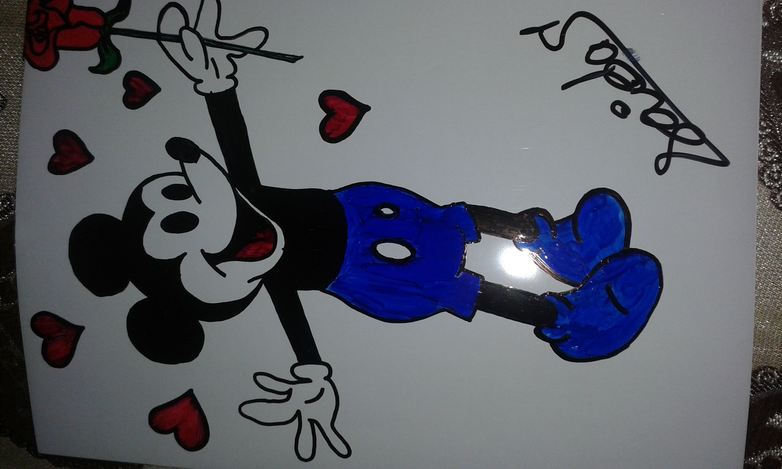 joli dessin d'un Mickey Mouse