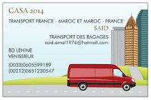 transport bagages france maroc