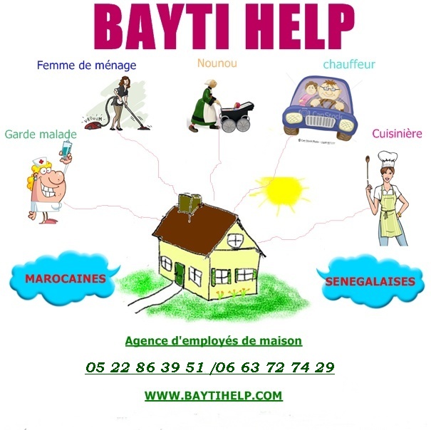 femmes de ménage nounous chez bayti help