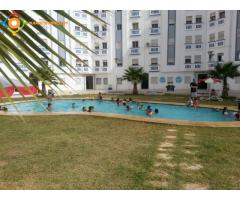 appartement 70M meubléé avec piscine a agadir