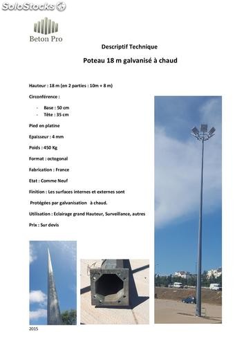 poteau à vendre de 18 m