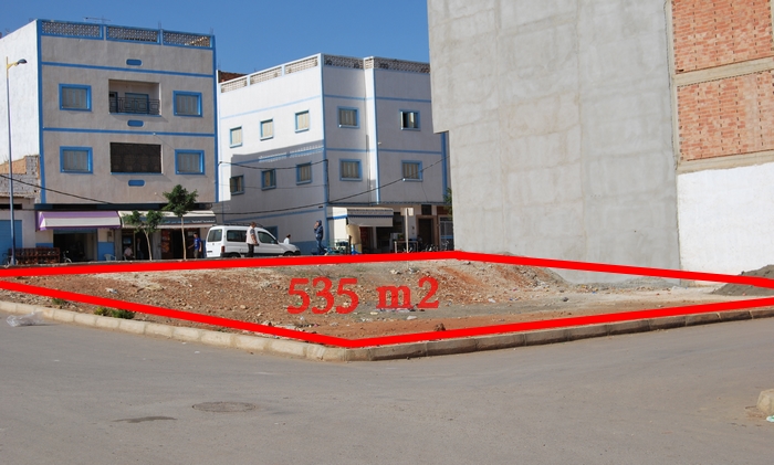 Terrain pour construire 4 grandes maisons de 535m² al hoceima