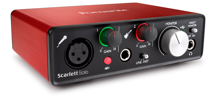 Carte son Focusrite scarlett solo