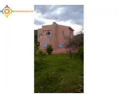 Tétouan-Amsa-villa + terrain à vendre.