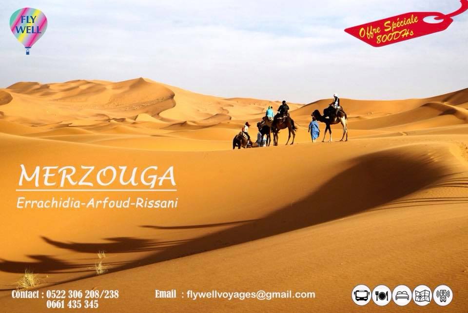 Voyage Organise MERZOUGA-ERRACHIDIA-ARFOUD-RISSANI