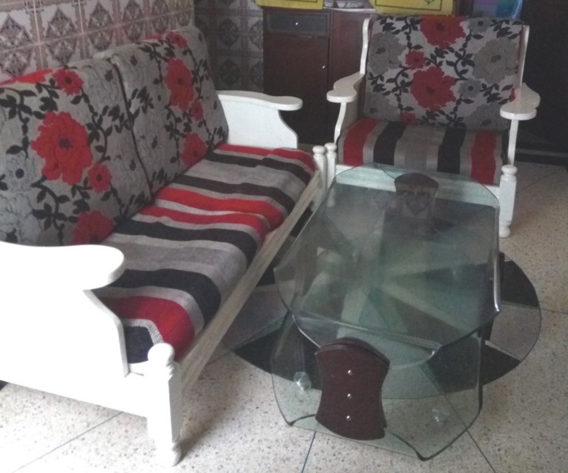 Canapé + fauteuil + Table basse à vendre