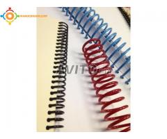 Relieure spirale plastique & metalique