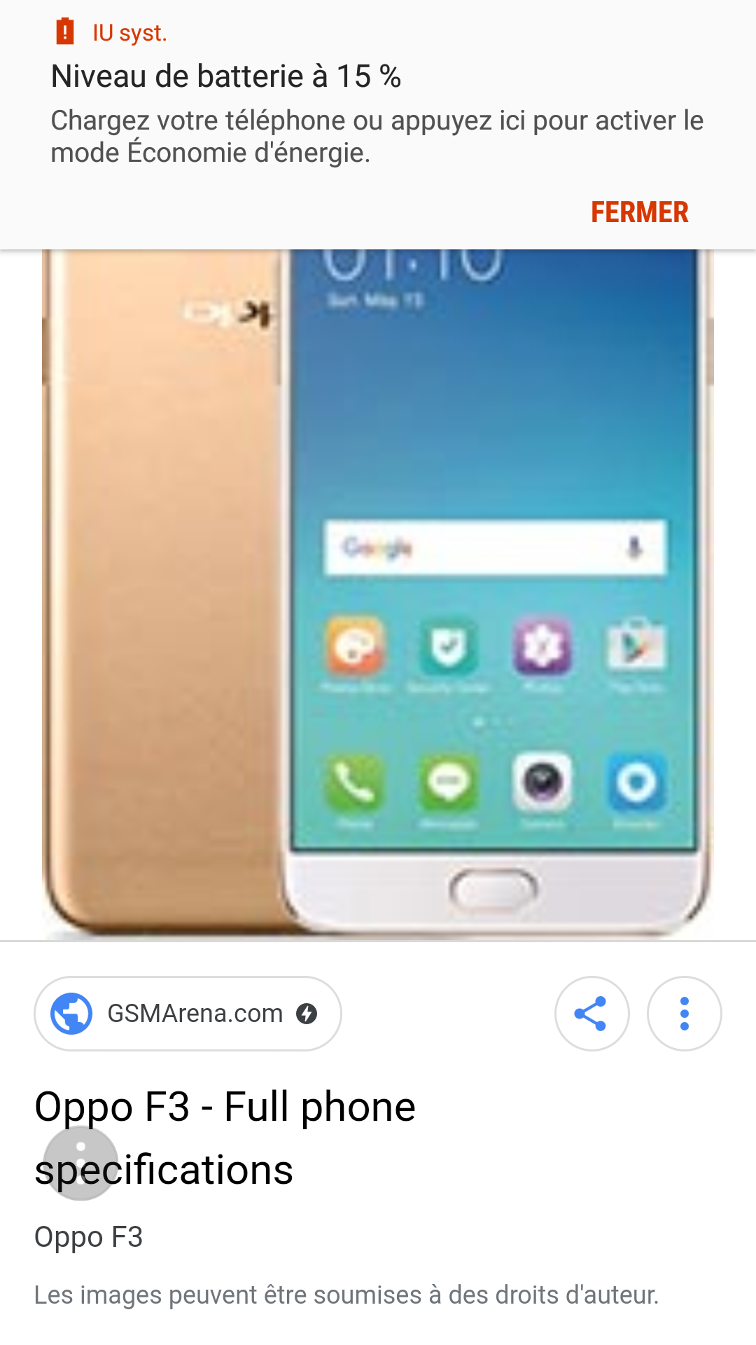 Oppo f 3