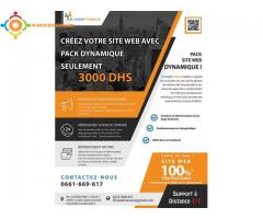 Créez votre site web avec pack dynamique offre