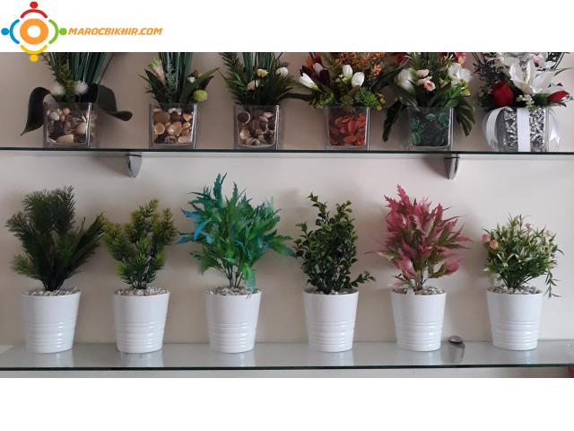 POT DE FLEUR ARTIFICIELLE Casablanca - Annonces au Maroc gratuites - Souk  Bikhir