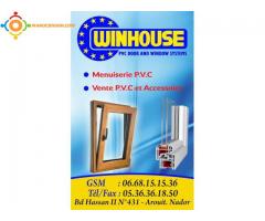Menuiserie PVC fenetre et port WINHOUSE