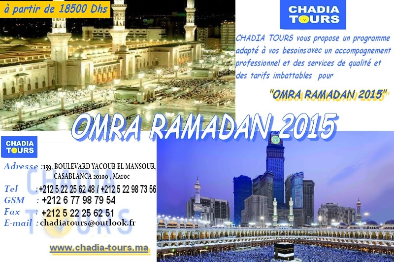 Omra chaaban & ramadan 2015