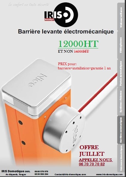 Barrière levante électromécanique