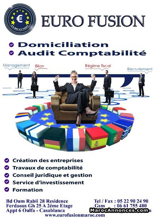 Domiciliation / Création / Tenue de comptabilité