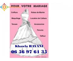 Coiffage, maquillage, tenues et accessoires pour mariage fiançailles ou soirées