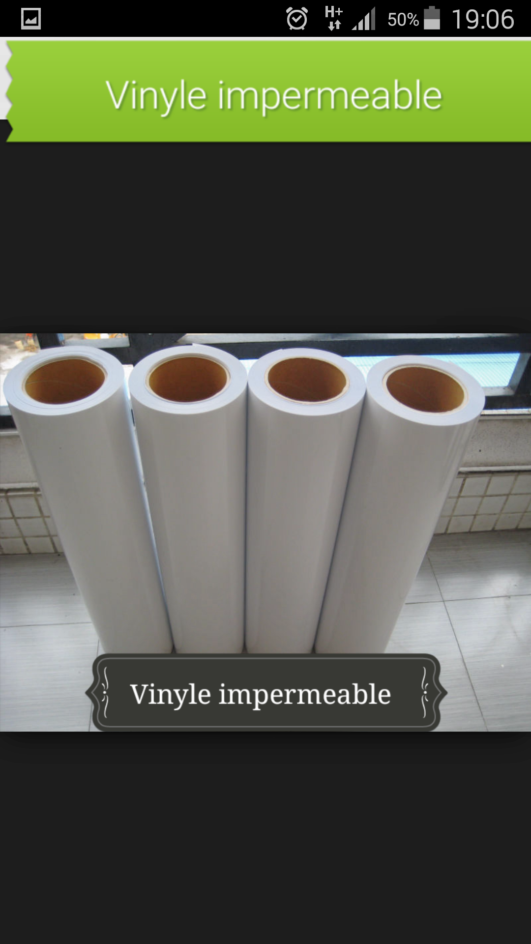 vinyle impermeable