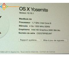 MacBook air 13 i5