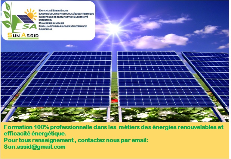Formation professionnelle en énergie solaire Formation professionnelle en énergie solaire