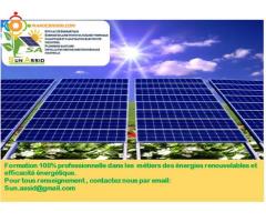 Formation professionnelle en énergie solaire