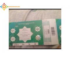 Ticket demi final madrid a rabat categorie 1 vip