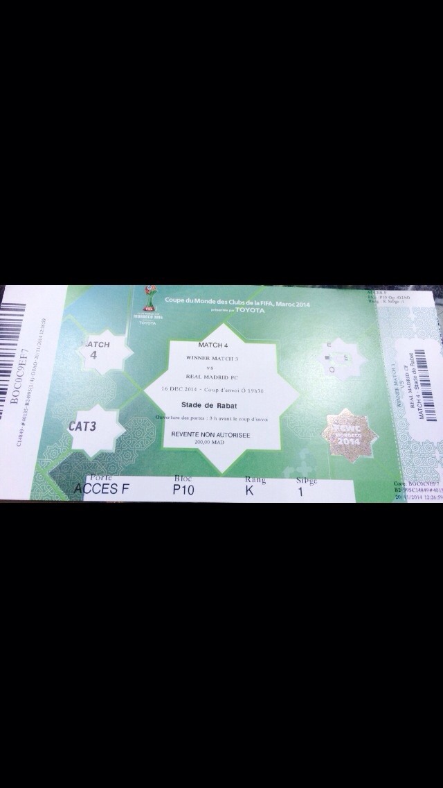 tickets demi-final de coupe du monde des clubs