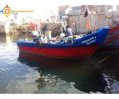 barque pêche avec role