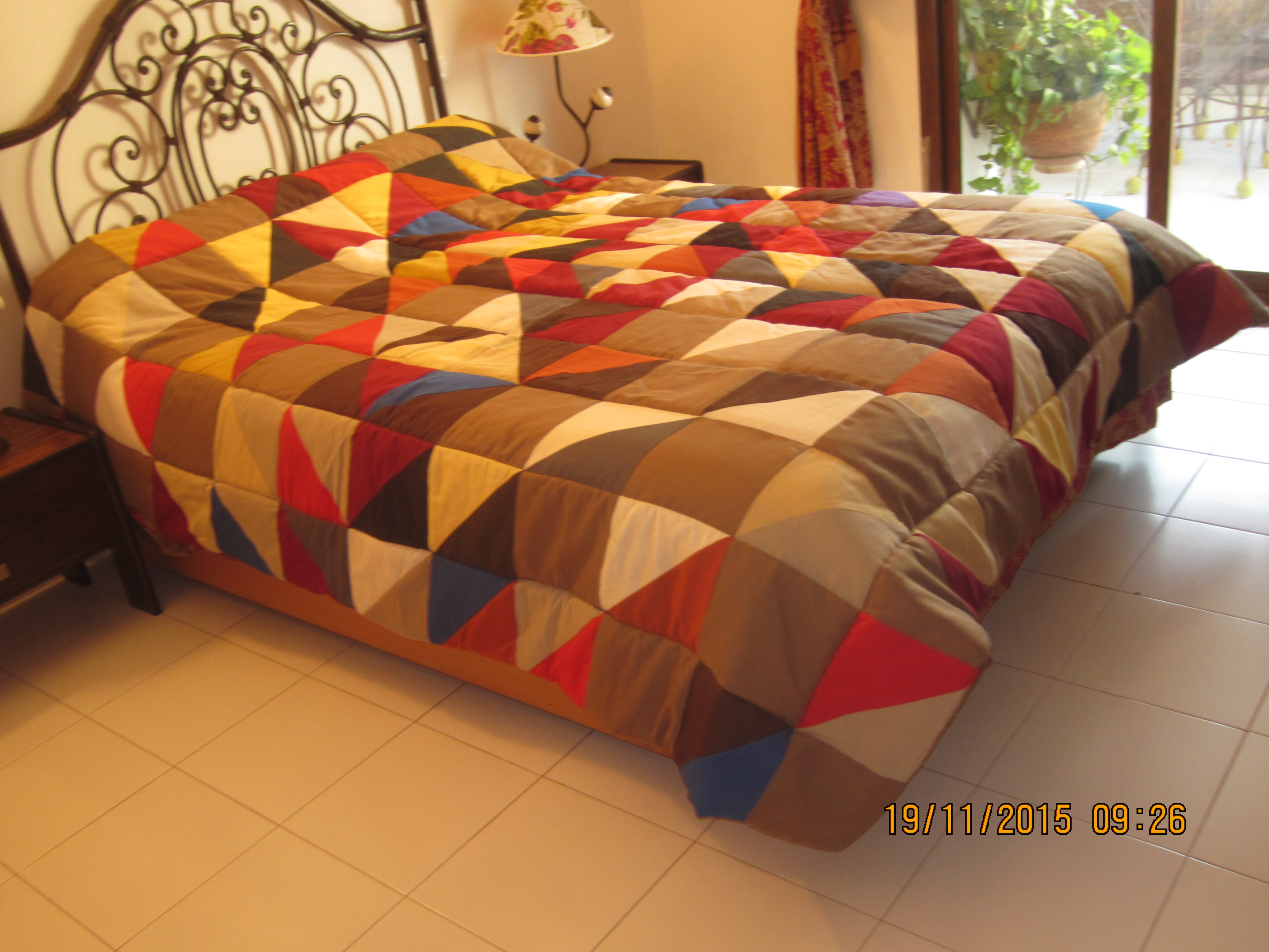 Couvre lit patchwork