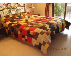 Couvre lit patchwork