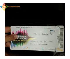 Ticket pour chris Brown