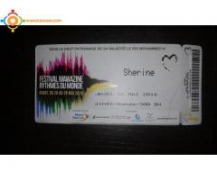 ticket sherine mawazin