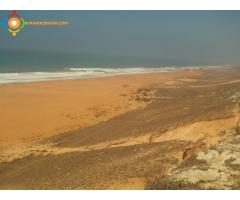 TERRAIN AU BORD DE MER