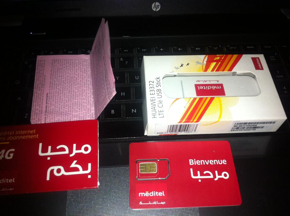 Modem Meditel 4G 1 an d'abonnement avec contrat Modem Meditel 4G 1 an d'abonnement avec contrat