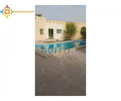 villa sur route de fes avec deux piscines