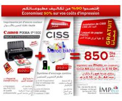 Pack Imprimante CANON Pixma IP1900 + CISS Système